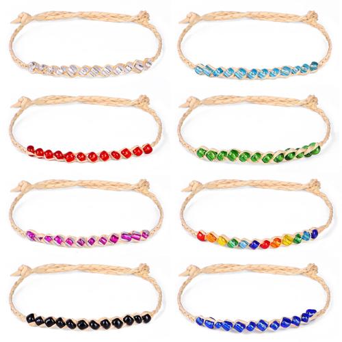 Pulseras de semilla de cristal, Rafidah Grass, con Seedbead, hecho a mano, Joyería & para mujer, más colores para la opción, longitud:aproximado 20 cm, Vendido por UD