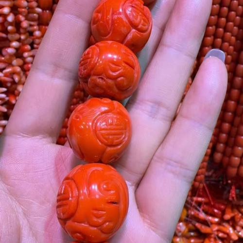 Natural Coral Beads, DIY, red, 19mm Approx 1.5mm [