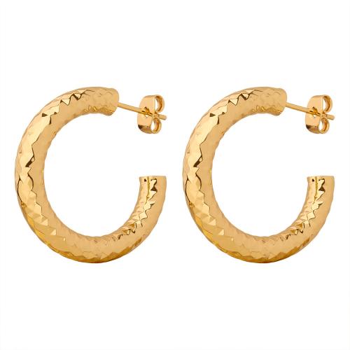 Brass Stud Earring, plated, fashion jewelry & for woman, golden [