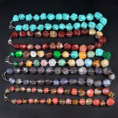 Gemstone Necklaces, Nuggets, fashion jewelry & for woman mm Approx 42 cm, Approx [