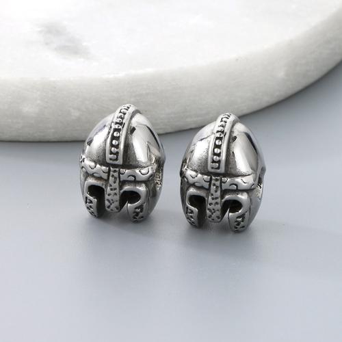 Stainless Steel Beads, 304 Stainless Steel, Helmet, DIY Approx 2.2mm 