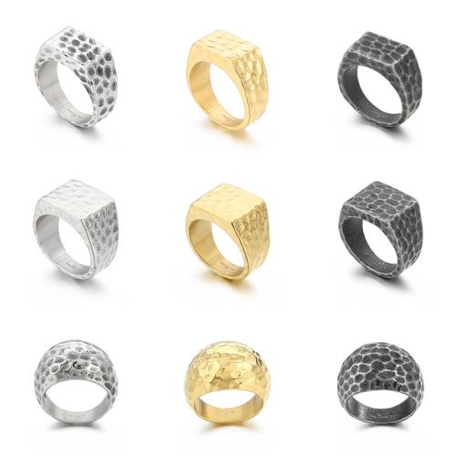 Bague en acier inoxydable, Acier inoxydable 304, Placage, longueur différente pour le choix & styles différents pour le choix & pour homme, plus de couleurs à choisir, Vendu par PC