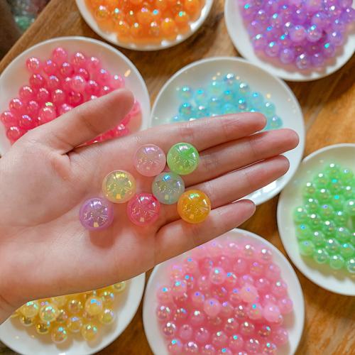 Abalorios De Acrílicos Enchapado, Acrílico, Esférico, Bricolaje, más colores para la opción, 15mm, 10PCs/Bolsa, Vendido por Bolsa[