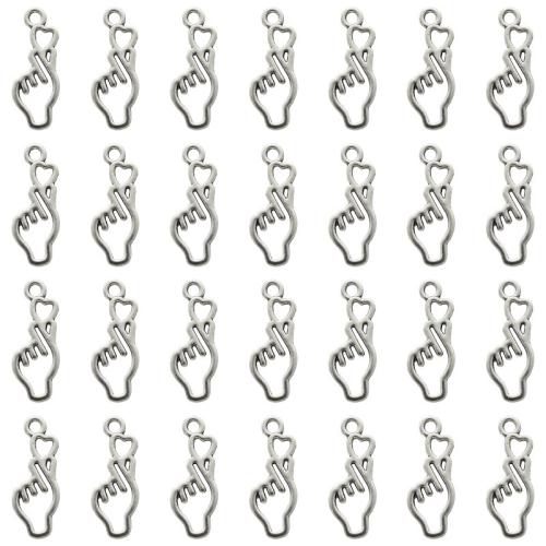 Zinc Alloy Hand Pendants, plated, DIY [