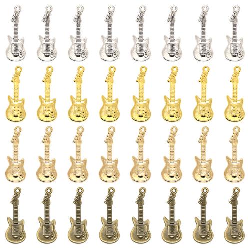 Colgantes de la aleación de Zinc en forma de instrumentos  musicales, guitara, chapado, Bricolaje, más colores para la opción, 100PCs/Bolsa, Vendido por Bolsa