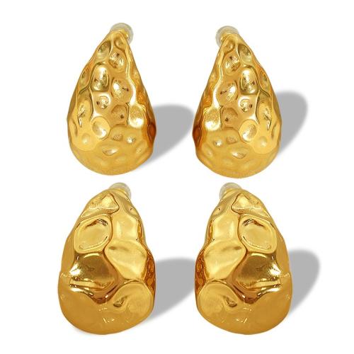 Arete de acero inoxidable , acero inoxidable 304, chapado, Joyería & diferentes estilos para la opción & para mujer, más colores para la opción, Vendido por Par