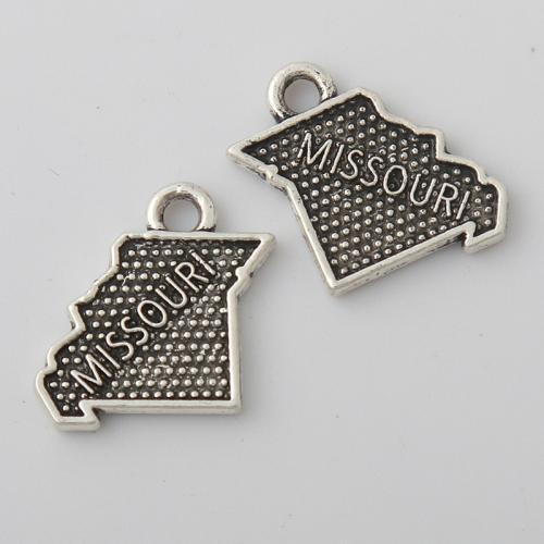 Bijoux pendentifs en Zinc alliage , alliage de zinc, Placage, DIY Vendu par PC