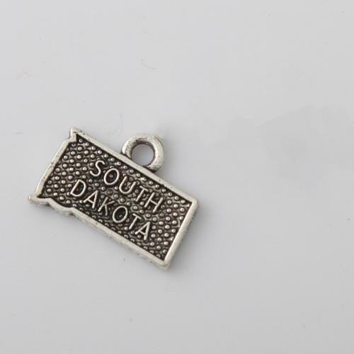 Bijoux pendentifs en Zinc alliage , alliage de zinc, Placage, DIY Vendu par sac