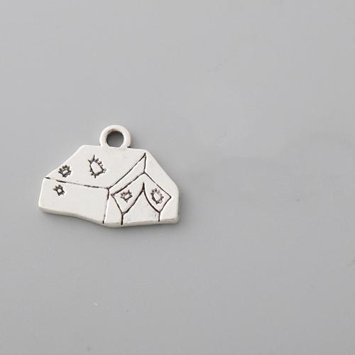 Bijoux pendentifs en Zinc alliage , alliage de zinc, maison, Placage, DIY Vendu par sac