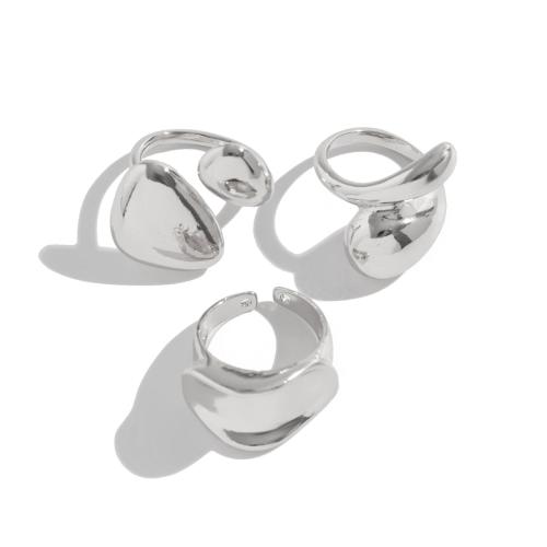 Zinc Alloy Ring Set, plated, three pieces & fashion jewelry [