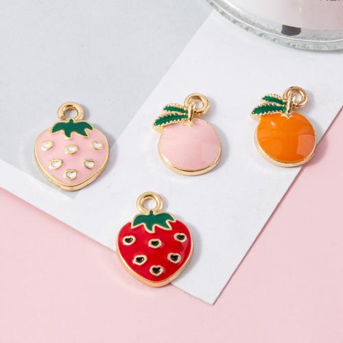 Zinc Alloy Enamel Pendants, plated, DIY 