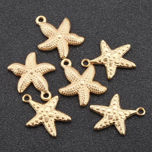 Zinc Alloy Animal Pendants, Starfish, plated, DIY 