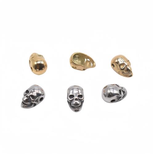 Stainless Steel Beads, 304 Stainless Steel, Skull, Vacuum Ion Plating, DIY Approx 2.3mm, Approx 