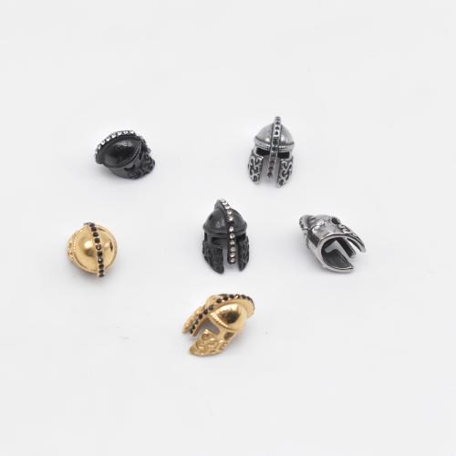 Stainless Steel Beads, 304 Stainless Steel, Helmet, Vacuum Ion Plating, DIY Approx 2mm, Approx 