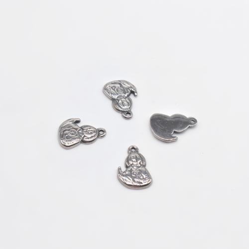 Pendentifs en acier inoxydable, Acier inoxydable 304, Placage de couleur argentée, DIY & styles différents pour le choix, plus de couleurs à choisir, Vendu par PC