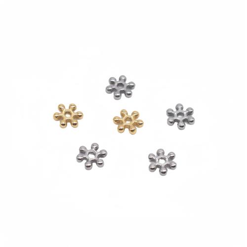 Stainless Steel Beads, 304 Stainless Steel, Snowflake, plated, DIY 