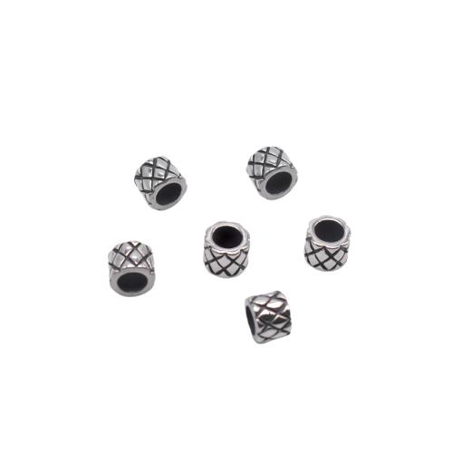 Stainless Steel Large Hole Beads, 304 Stainless Steel, plated, DIY [