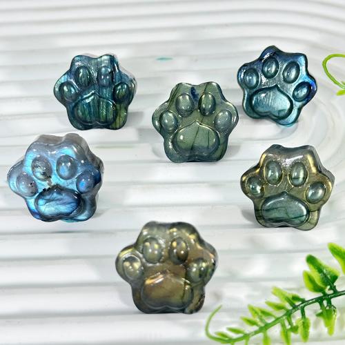 Labradorite décoration, Griffe, bijoux de mode, bleu Vendu par PC