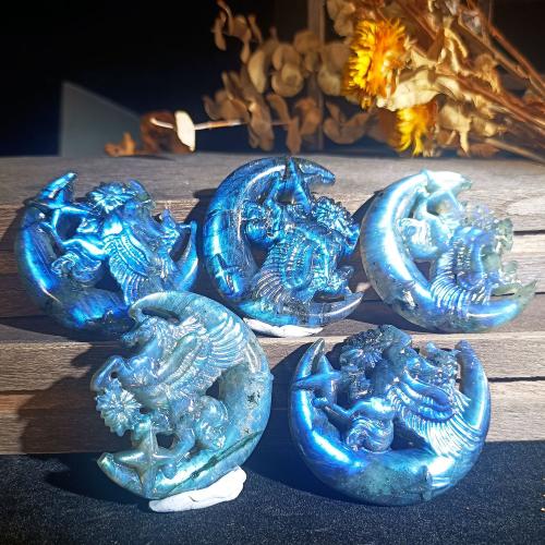 Labradorite décoration, bijoux de mode, bleu, Vendu par PC