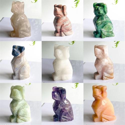 Pierre naturelle décoration, chien, bijoux de mode, plus de couleurs à choisir, Vendu par PC