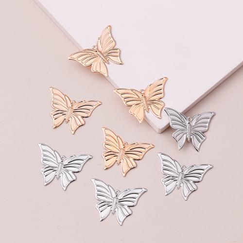 Zinc Alloy Animal Pendants, Butterfly, plated, random style & DIY 