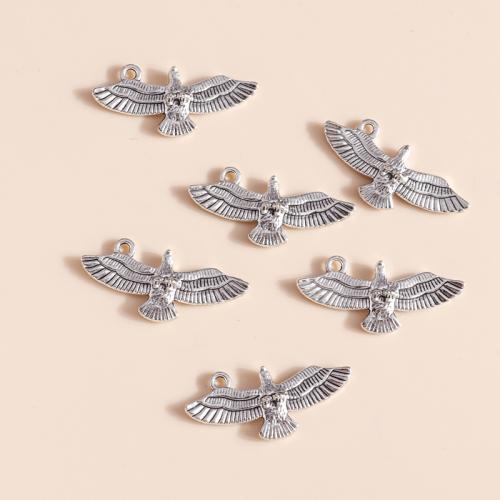 Zinc Alloy Animal Pendants, Eagle, plated, DIY 