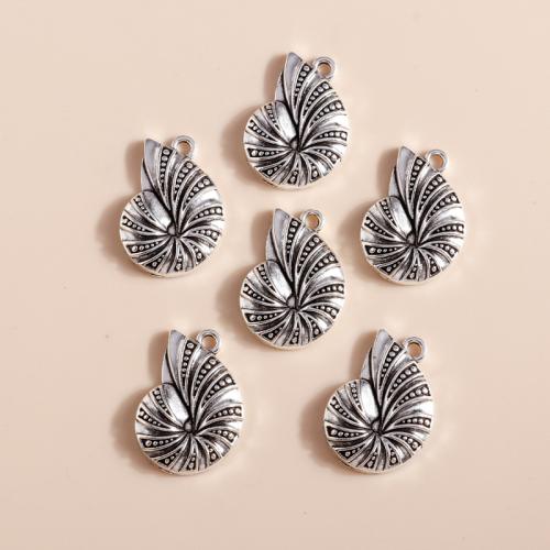 Zinc Alloy Animal Pendants, Conch, plated, DIY 