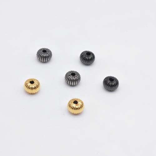 Edelstahl Perlen, 304 Edelstahl, Vakuum-Ionen-Beschichtung, DIY, keine, 12x8.2mm, Bohrung:ca. 3mm, verkauft von PC