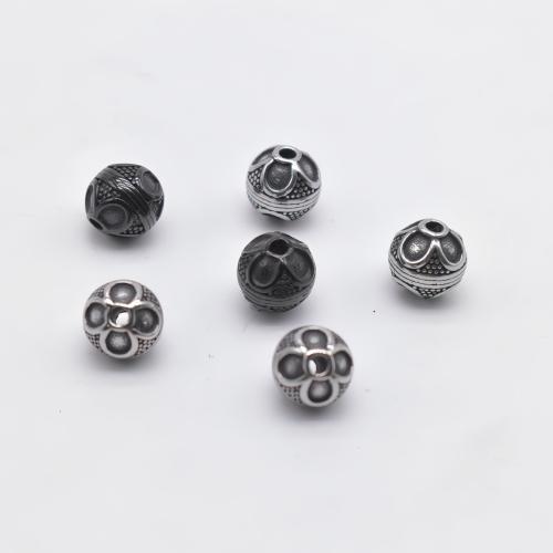 Stainless Steel Beads, 304 Stainless Steel, Round, plated, DIY 