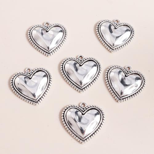 Pendentifs coeur en alliage de zinc, Placage, DIY Vendu par sac