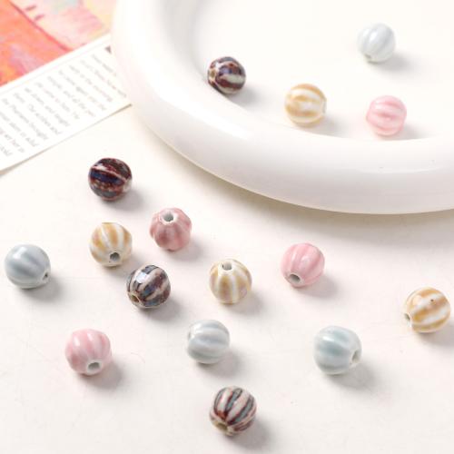 Plating Porzellan Bead, rund, DIY, keine, 11mm, verkauft von PC[