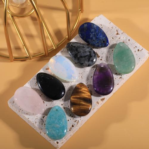 Joyas de piedras preciosas colgante, Piedra natural, Gota, Bricolaje & diferentes materiales para la opción, más colores para la opción, 26x16mm, Vendido por UD