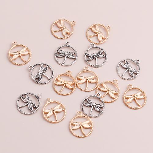 Zinc Alloy Animal Pendants, Dragonfly, plated, DIY 