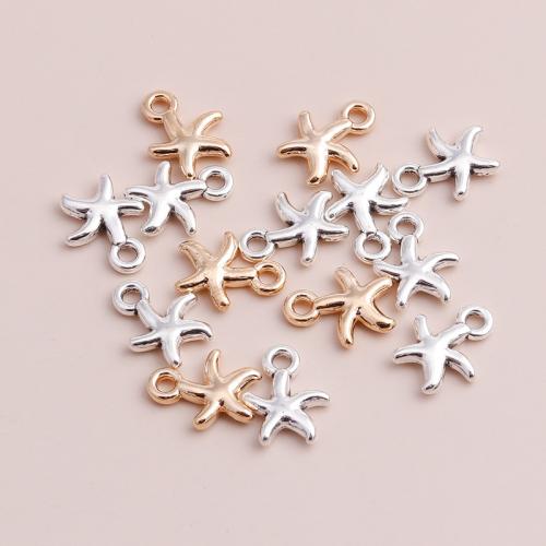 Zinc Alloy Animal Pendants, Starfish, plated, DIY 