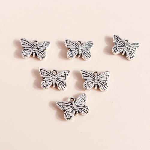 Zinc Alloy Animal Pendants, Butterfly, plated, DIY 