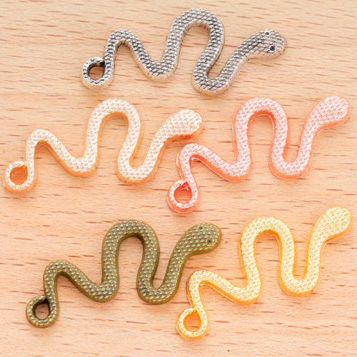 Zinc Alloy Animal Pendants, Snake, plated, DIY 