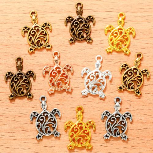 Zinc Alloy Animal Pendants, Turtle, plated, DIY 