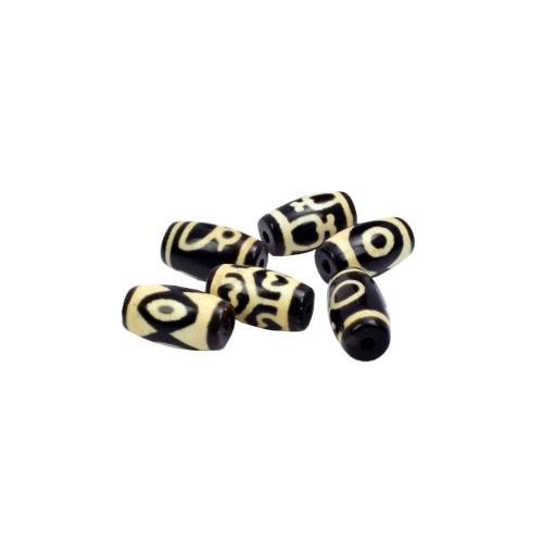 Natural Tibetan Agate Dzi Beads, random style & mixed pattern & DIY, Grade B Approx 1.2mm 