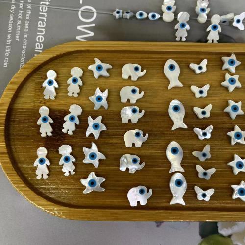 Perles de mauvais œil mode, Lèvre blanche, Forme différente pour le choix & DIY & émail, plus de couleurs à choisir, Vendu par PC[