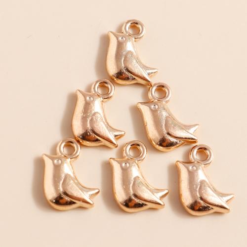 Zinc Alloy Animal Pendants, Bird, plated, DIY 