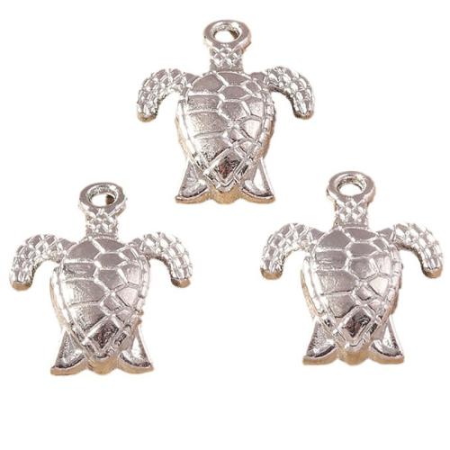 Zinc Alloy Animal Pendants, Turtle, plated, DIY 