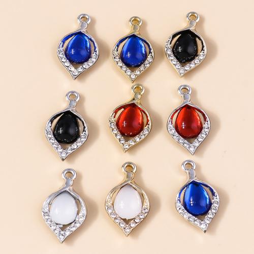 Zinc Alloy Rhinestone Pendants, plated, DIY 