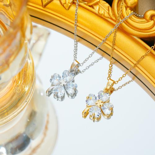 Collier de bijoux en acier inoxydable, Acier inoxydable 304, Placage ionique sous vide, pour femme & avec strass, plus de couleurs à choisir cm, Vendu par PC