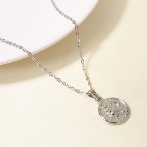 Collier de bijoux en acier inoxydable, Acier inoxydable 304, Rond, Placage, pour femme, plus de couleurs à choisir, Vendu par PC