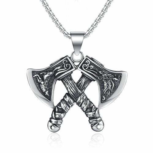 Collier de bijoux en acier inoxydable, Acier inoxydable 304, bijoux de mode & pour homme, couleur originale, Vendu par PC