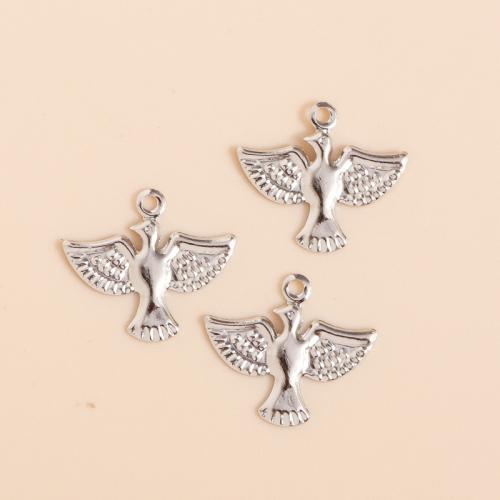 Zinc Alloy Animal Pendants, Bird, plated, DIY 