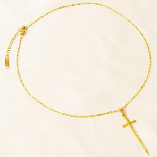 Collier de bijoux en acier inoxydable, Acier inoxydable 304, Placage ionique sous vide, pour femme, plus de couleurs à choisir Vendu par sac