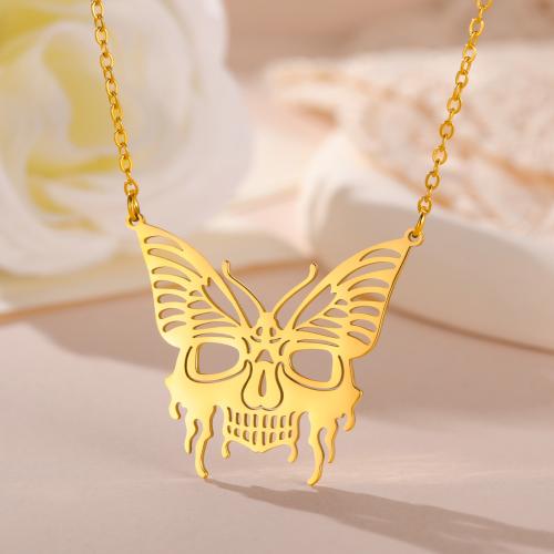 Collier de bijoux en acier inoxydable, Acier inoxydable 304, papillon, Placage, pour femme, plus de couleurs à choisir cm, Vendu par PC