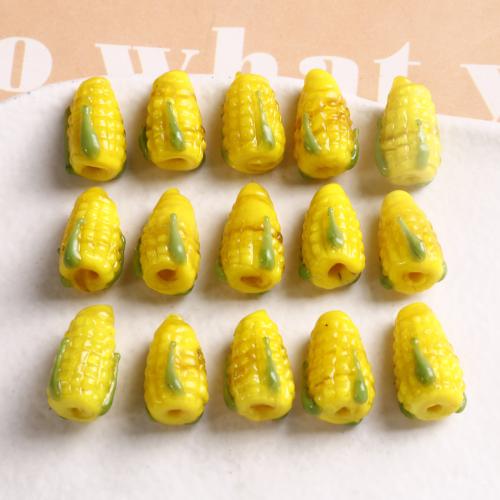 Plant Lampwork Beads, Corn, DIY 