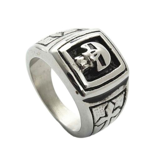 Stainless Steel Finger Ring, 316 Stainless Steel, polished, fashion jewelry & for man, silver color 